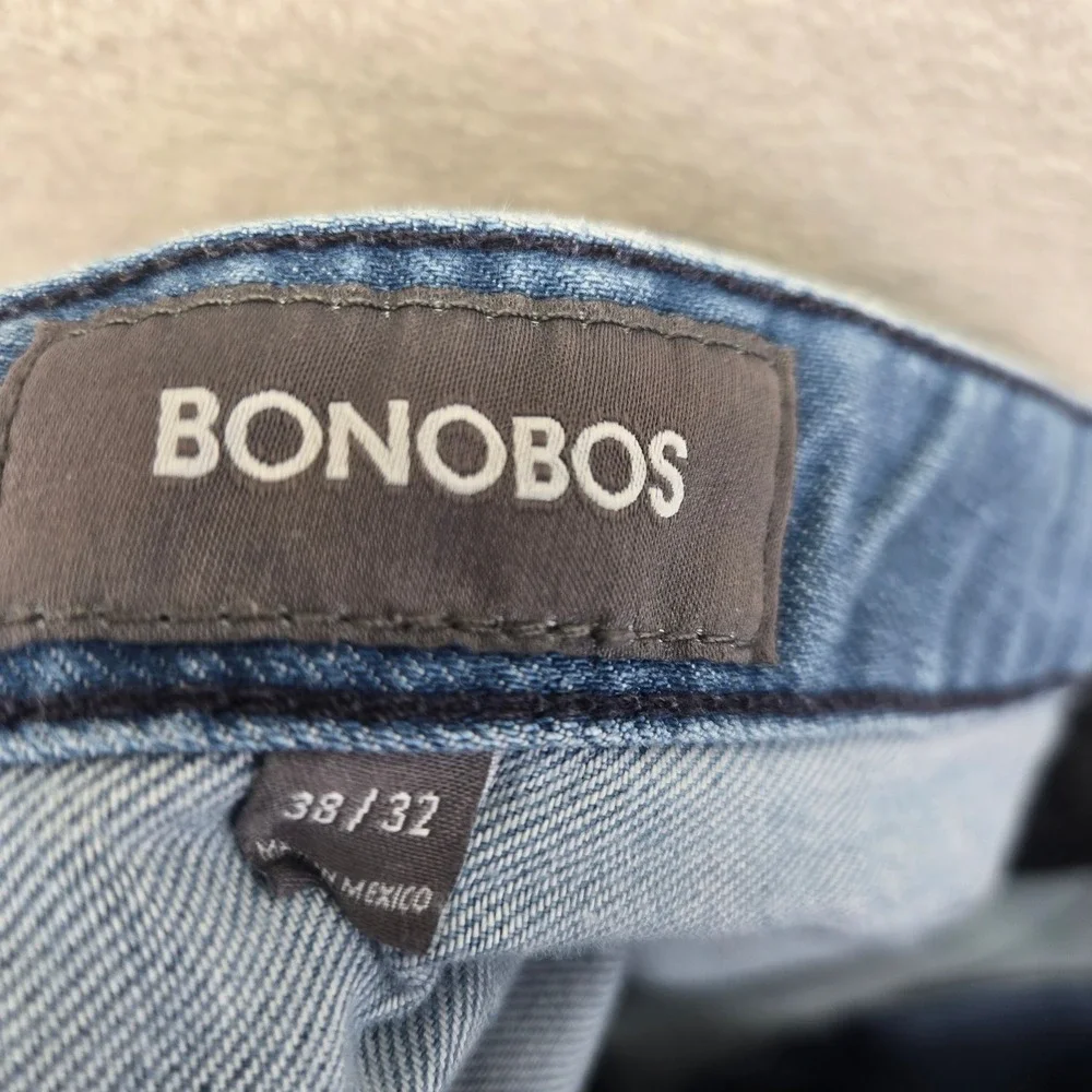 Bonobos The Jetsetter Jean Light Wash Turkish Denim Mens 38x32 Slim Straight‎